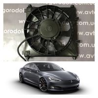 Вентилятор правый радиатора кондиционера Tesla Model S