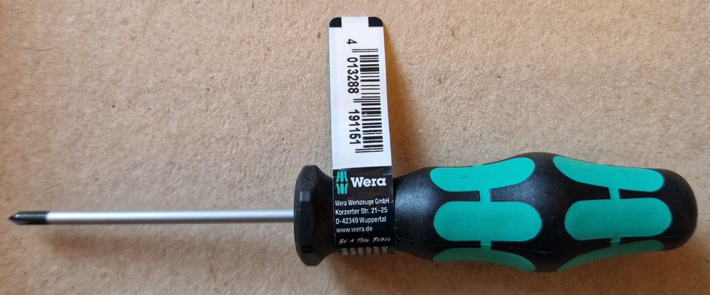 wkrętak krzyżowy Philips - WERA - PH0 x 60 mm 350PH