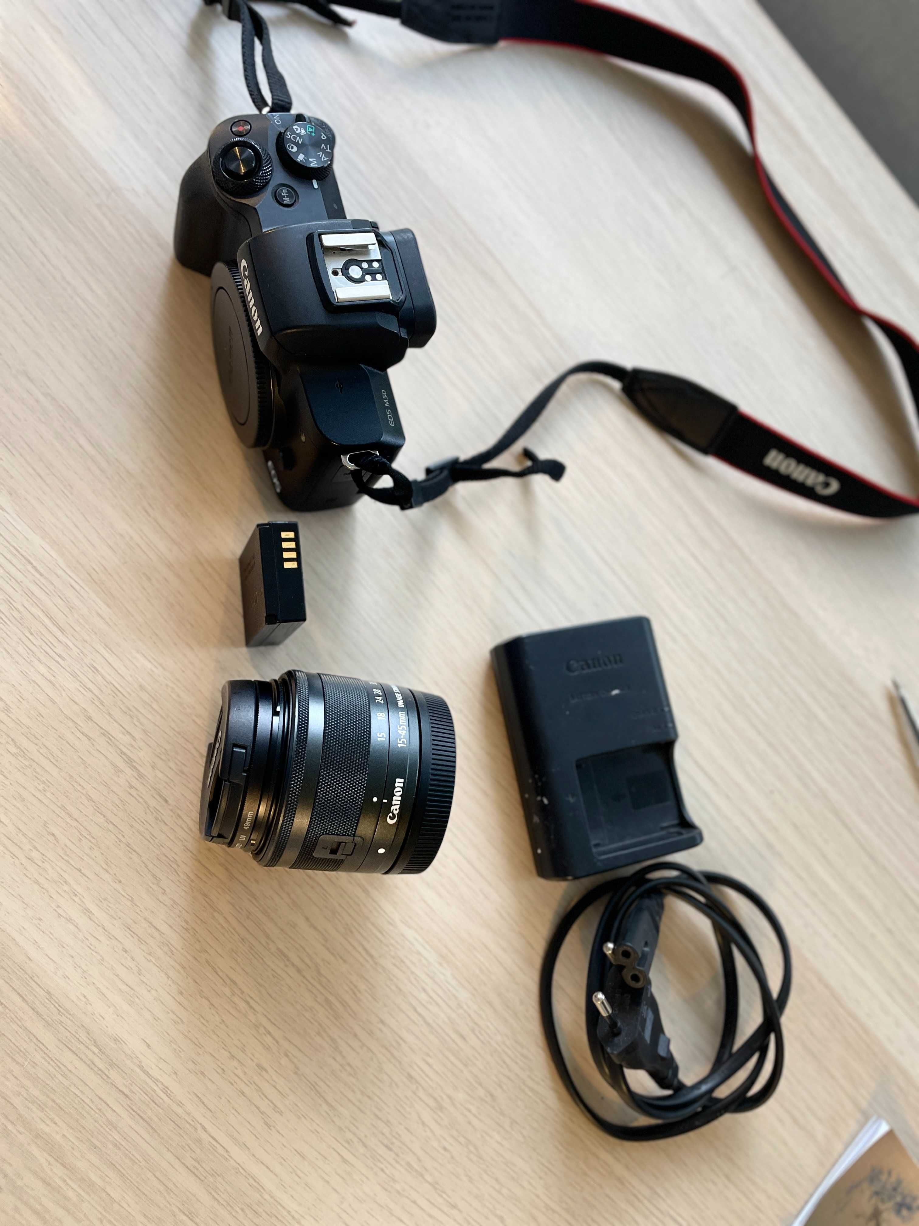 Canon M50 + Objetiva 15-45mm 3.5-6.3f