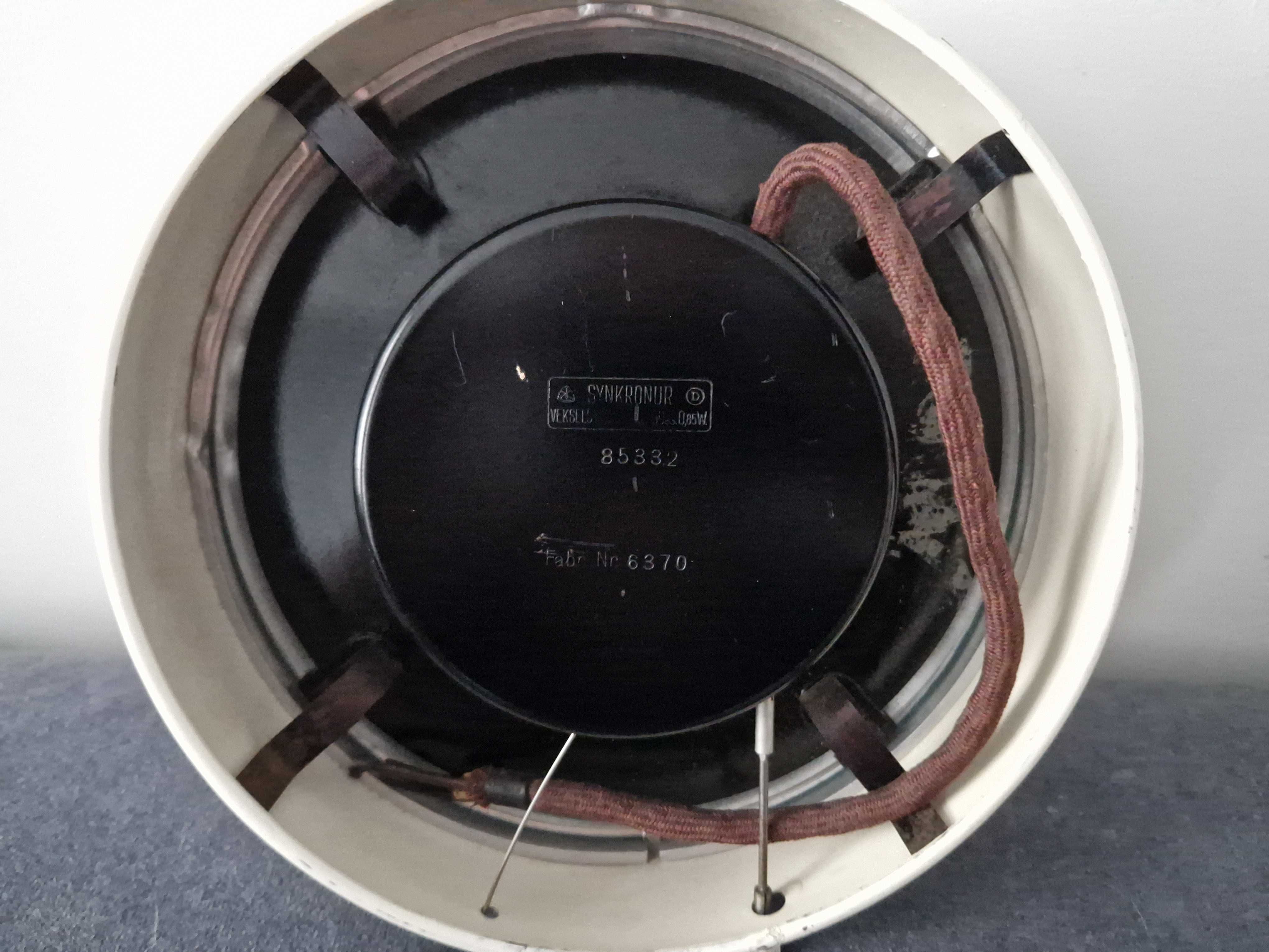 Zegar Ścienny synchroniczny, Arne Jacobsen SYNKRONUR lata 60te Vintage