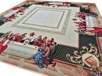 Obrus 100x100 cm gobelinowy z Jezusem 1307 Ostatnia Wieczerza