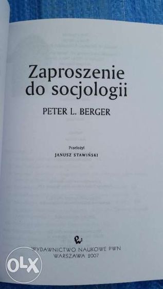 Zaproszenie do socjoiologii.NOWA!