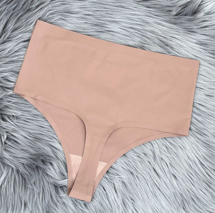 xxl 44 gładkie stringi majtki laserowo cięte wysoki stan intimidao