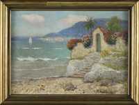 Obraz olejny, Roman Bratkowski, Pejzaż z Capri