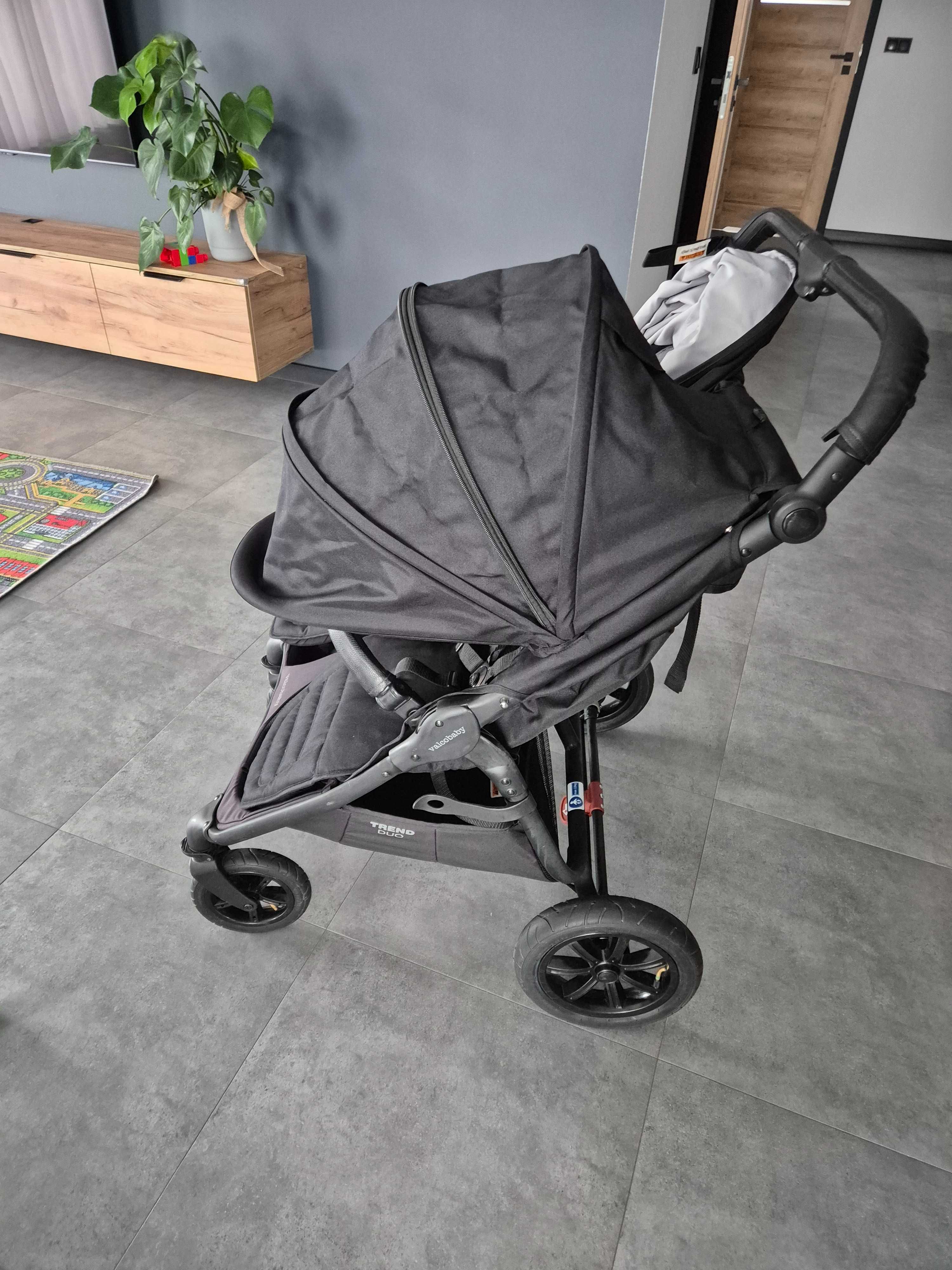Wozek ,spacerówka, rok po roku, dla bliźniaków valco trend duo sport
