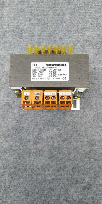 Transformador monofásico  500/230V  24V   200VA