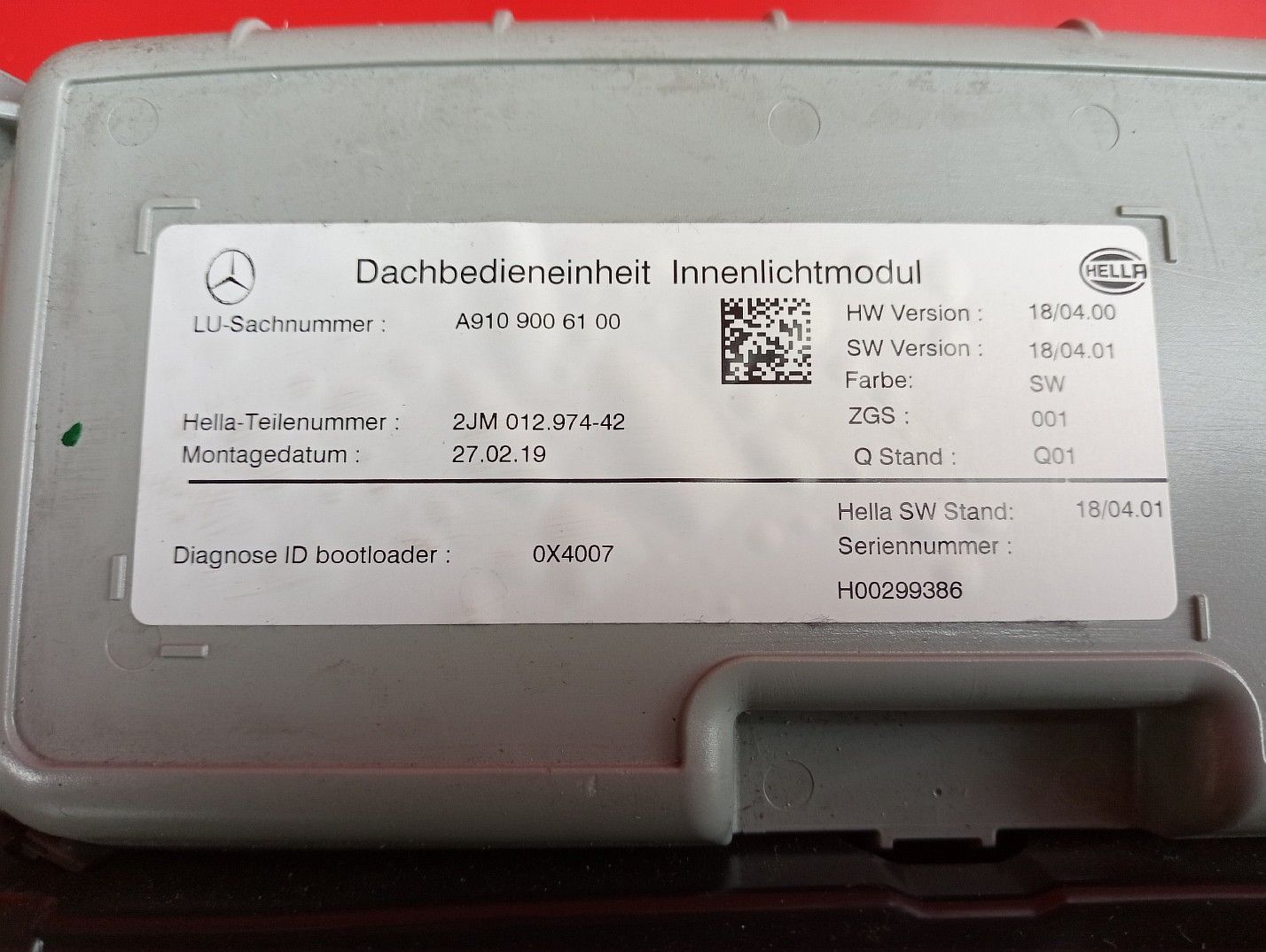 Плафон Спринтер 907 фонарь ліхтар Mercedes Sprinter 907