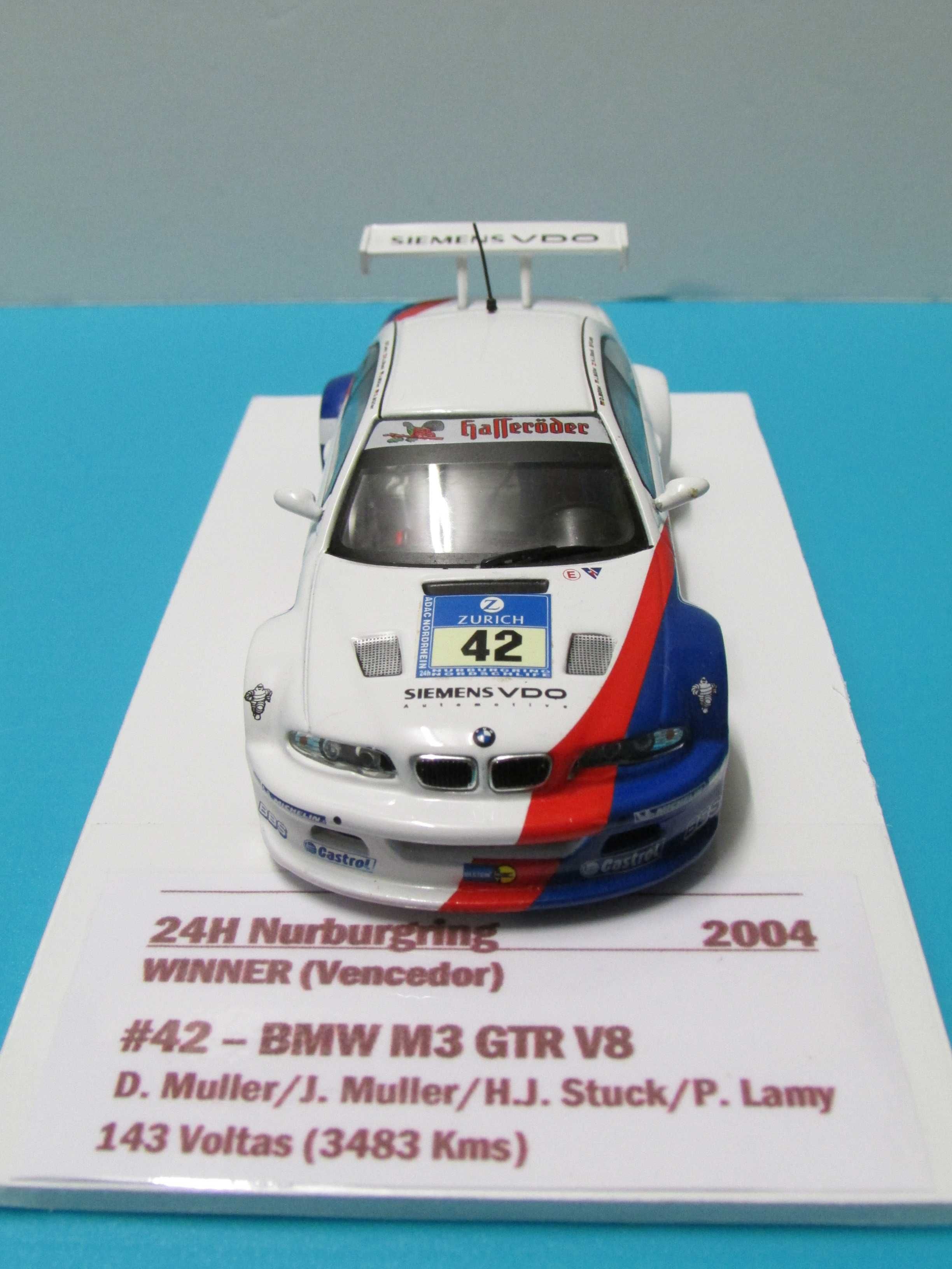 BMW M3 GTR #42 (P.Lamy): Winner 24h Nurburgring 2004 - IXO Models 1/43