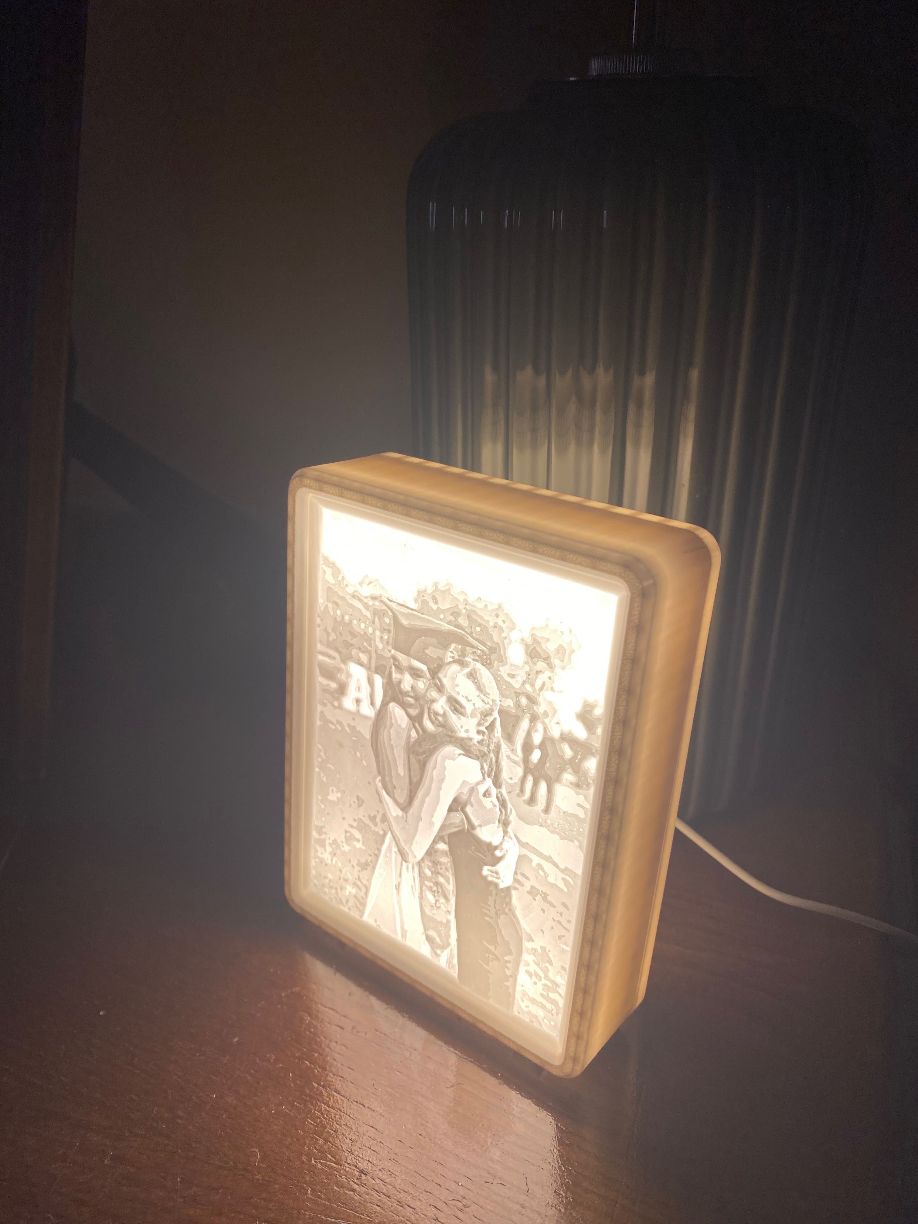 Candeeiro 3D personalizado
