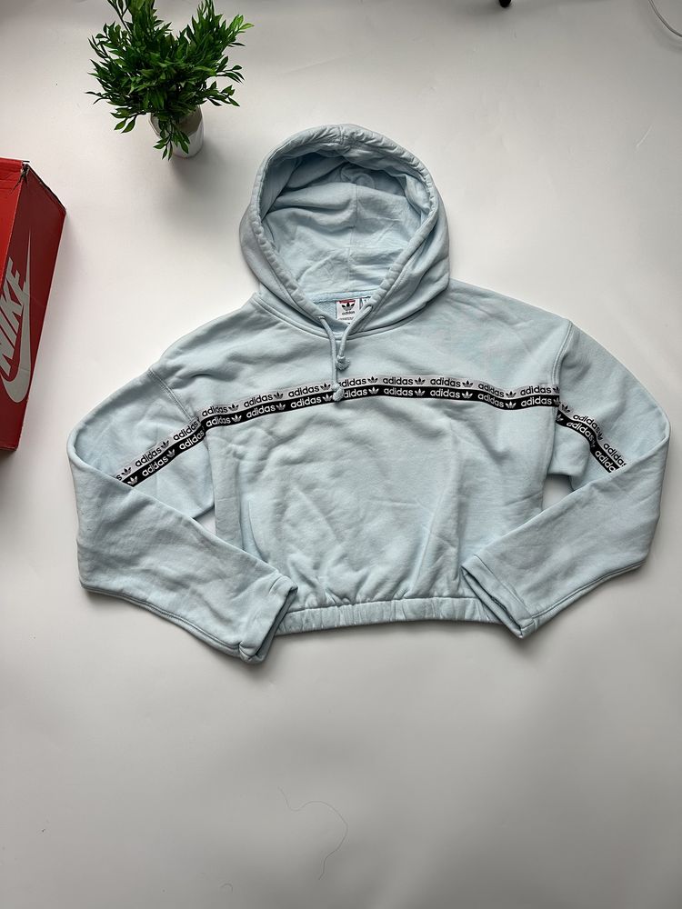 Женская кофта/ худи Adidas Cropped Hoodie!