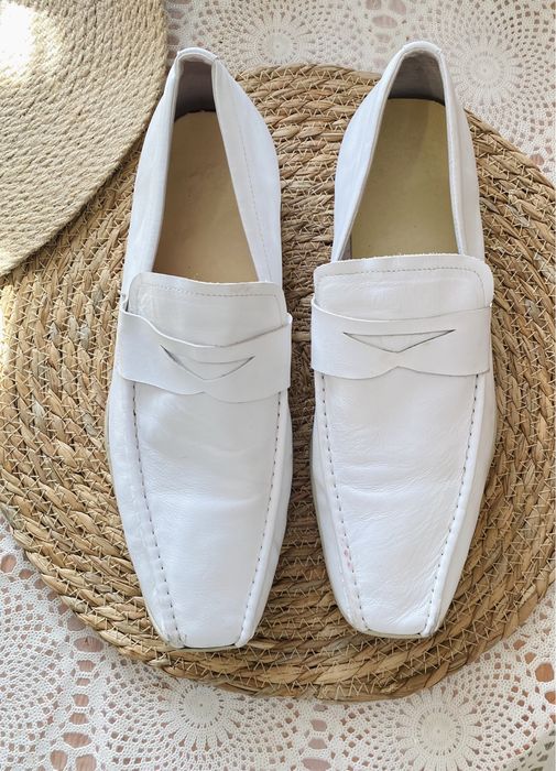 Туфли лофери шкіряні чоловічі шкіра Prada