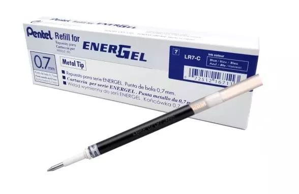 Wkład do piór kulkowych. EnerGel LR7, niebieski. Pentel