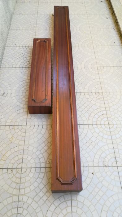 Sanefas madeira mogno