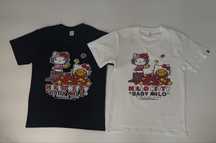 !!!РОЗПРОДАЖ!!! Футболка Bape x Hello Kitty чорна та біла/ S та M