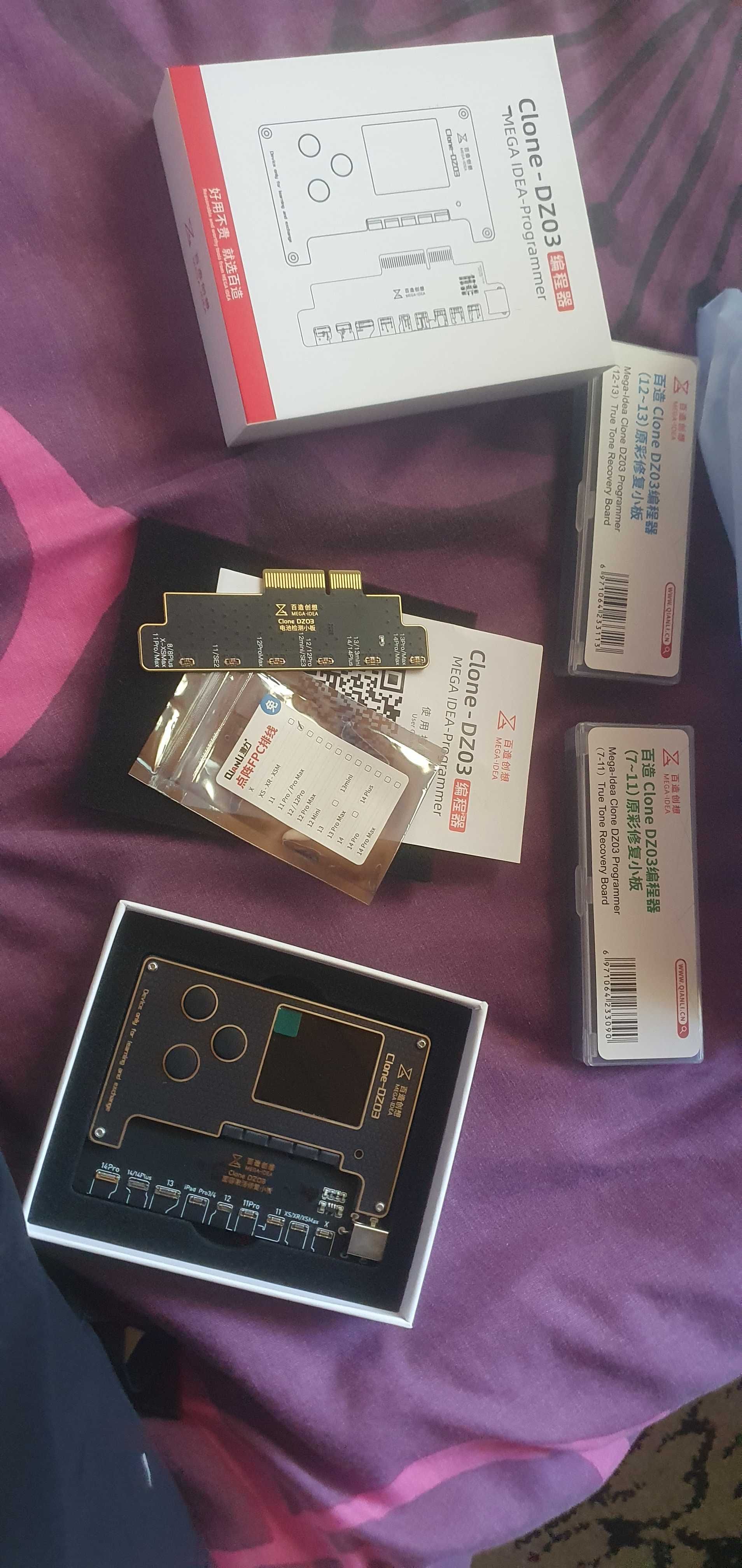 Programator MegaIdea DZ03 clone + płytki do TrueTone,baterii,face id