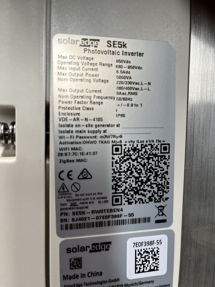 Falownik Solaredge SE5K 2022r