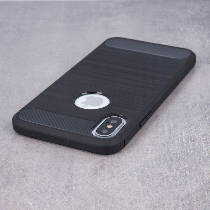 Etui Silikonowe Carbon Plecki Do Huawei Mate 10 Lite Czarne