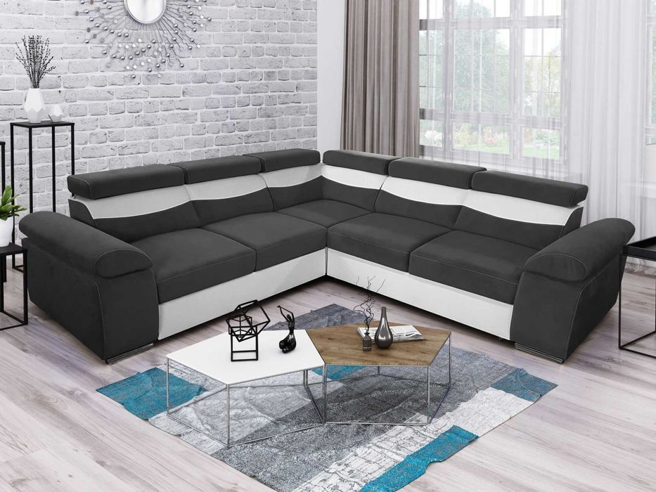 Duzy rozkładany narożnik ALANIS 2R2 Funkcja spania Wysyłka