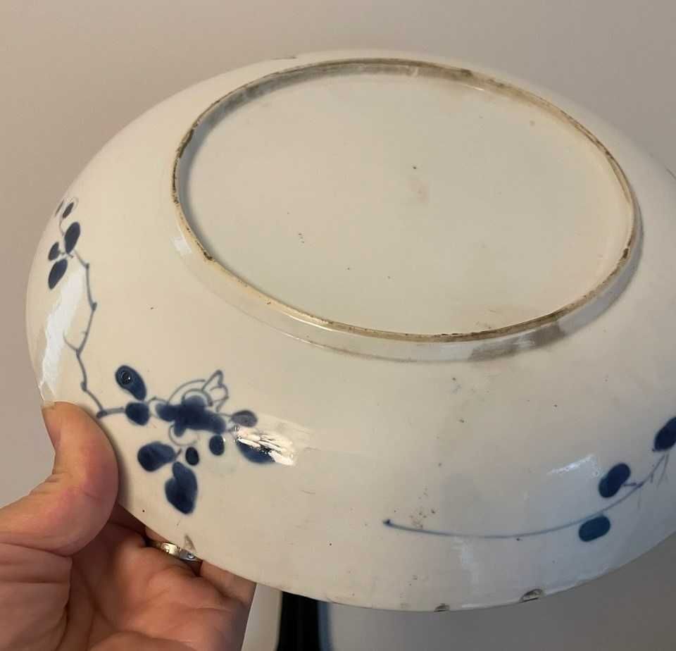 Grande e raro parto em porcelana da China Azul e branco Séc. XVIII