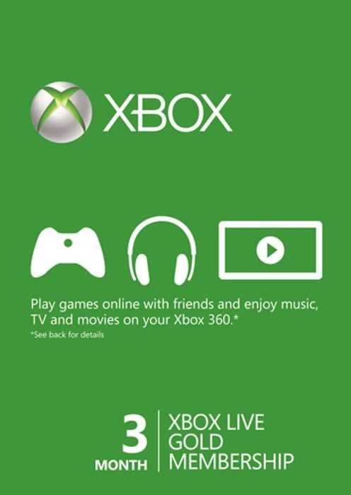 XBOX Live 3-month Gold Subscription (kod)