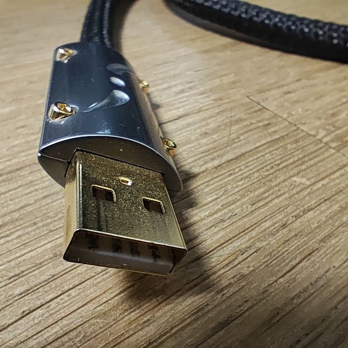 Viborg UC01 Silver Plated USB A//B  1.2 m