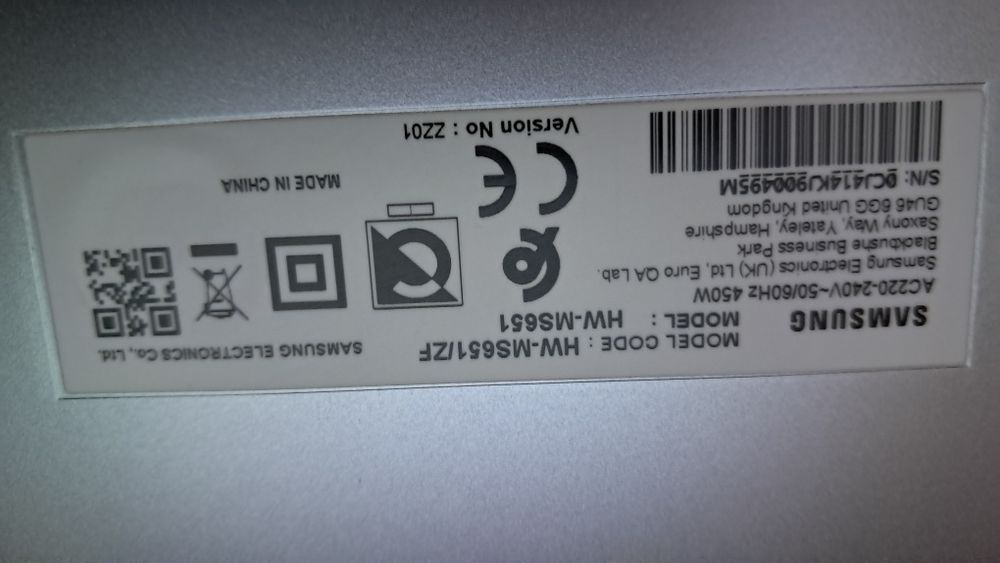 Soundbar Samsung HW-MS651