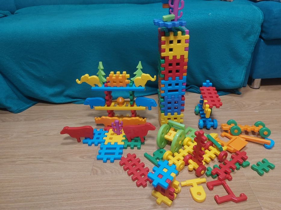 Miękkie klocki wafle duże