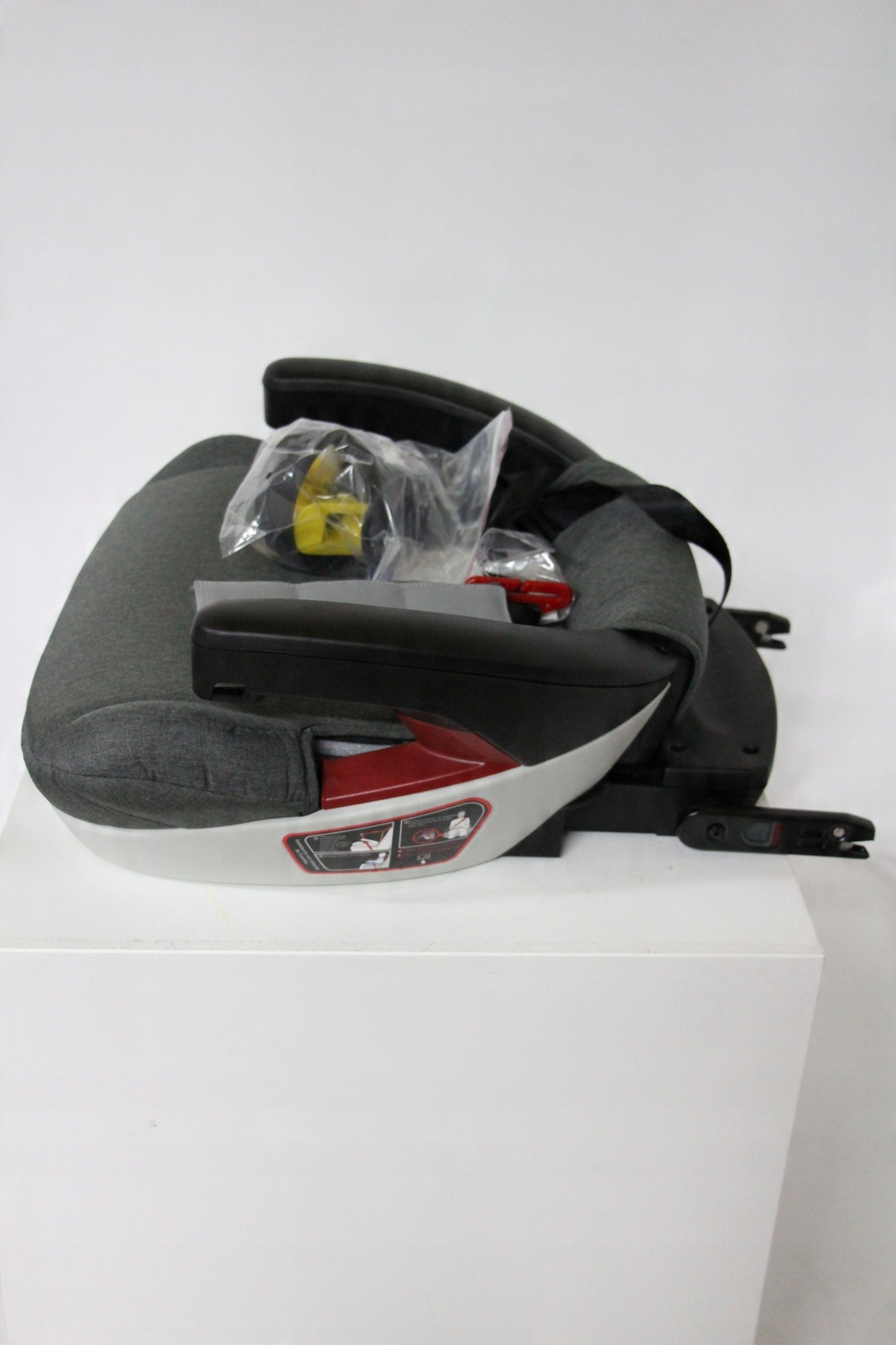 Fotelik podstawka Babify Booster Fix z systemem Isofix 22-36kg grey