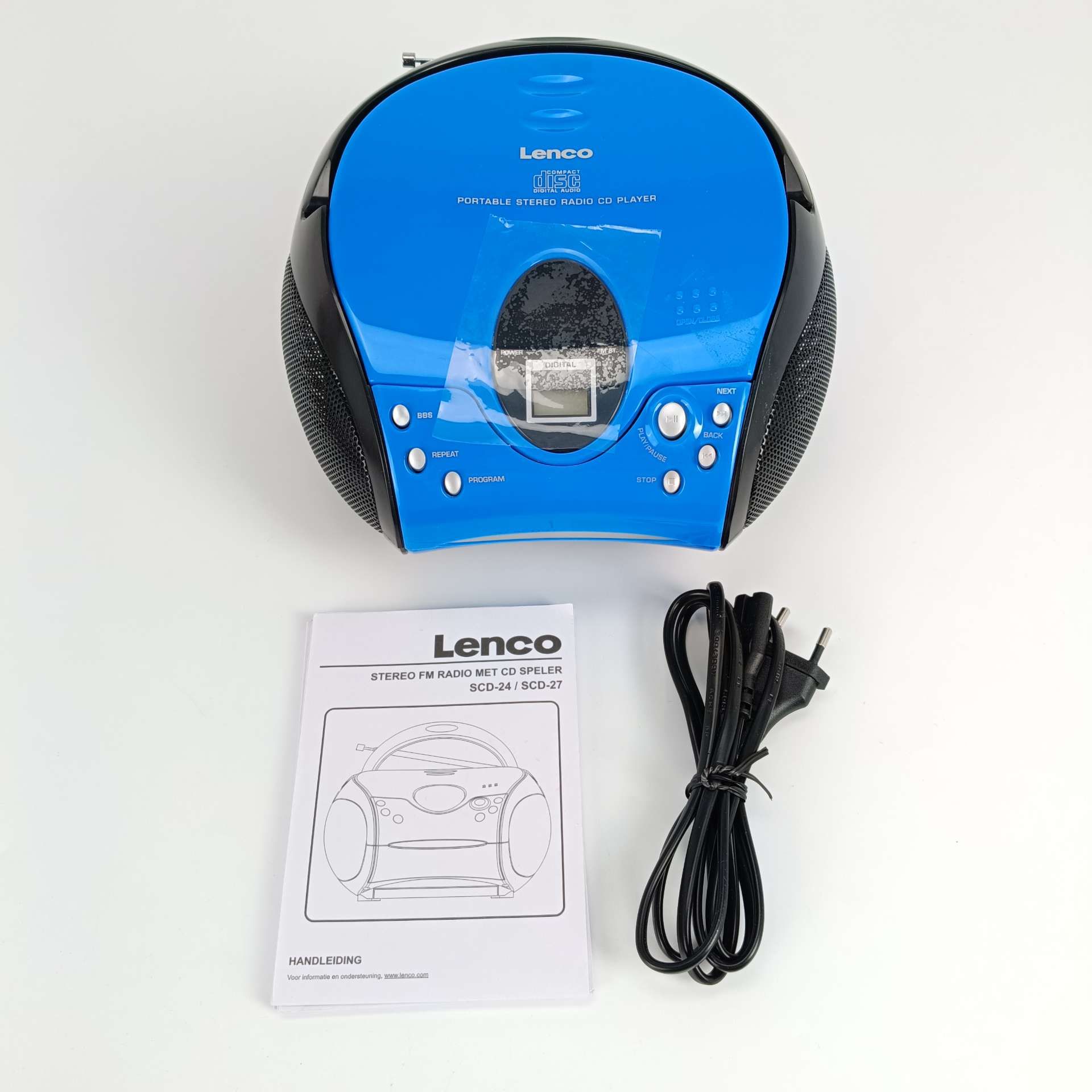Radioodtwarzacz Lenco SDC-24 niebieski