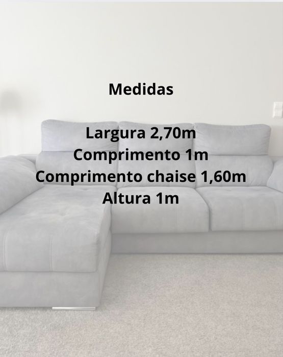 Sofa com Chaise-Loungue