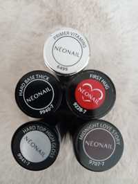 Neonails - primer, baza i top + 2 lakiery