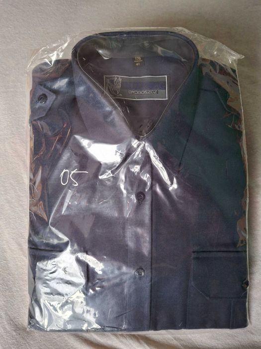 Koszula granatowa długi rękaw Intermag