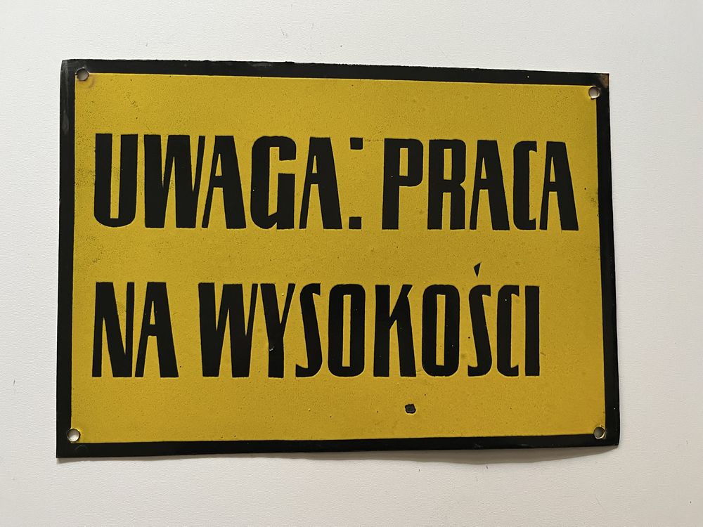 Tablica informacyjna PRL