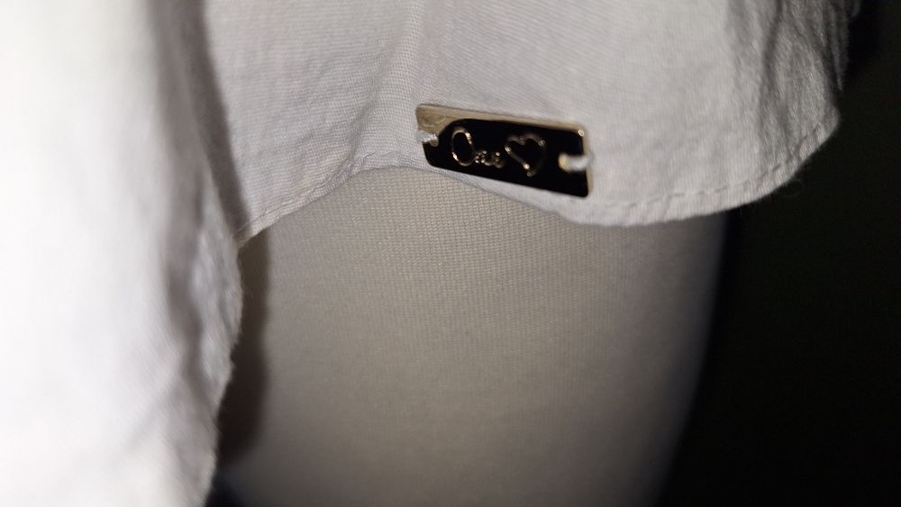 Bluzka odkryte ramiona Vintage haft M/L