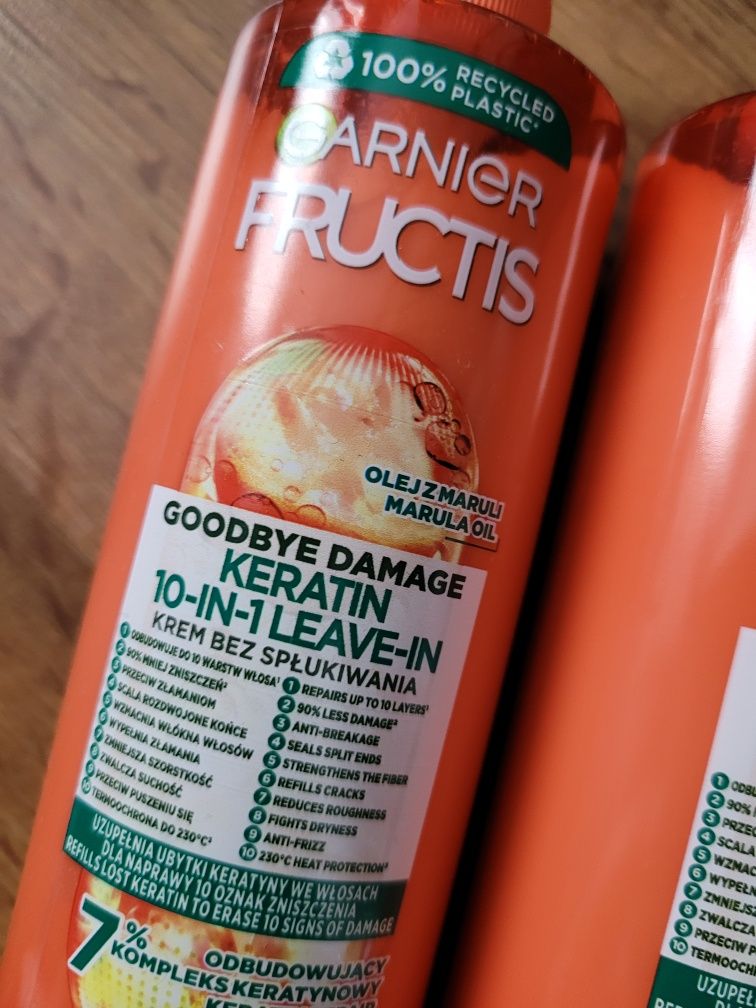 Zestaw Garnier Fructis Goodbye Damage Keratin 10w1 krem do włosów