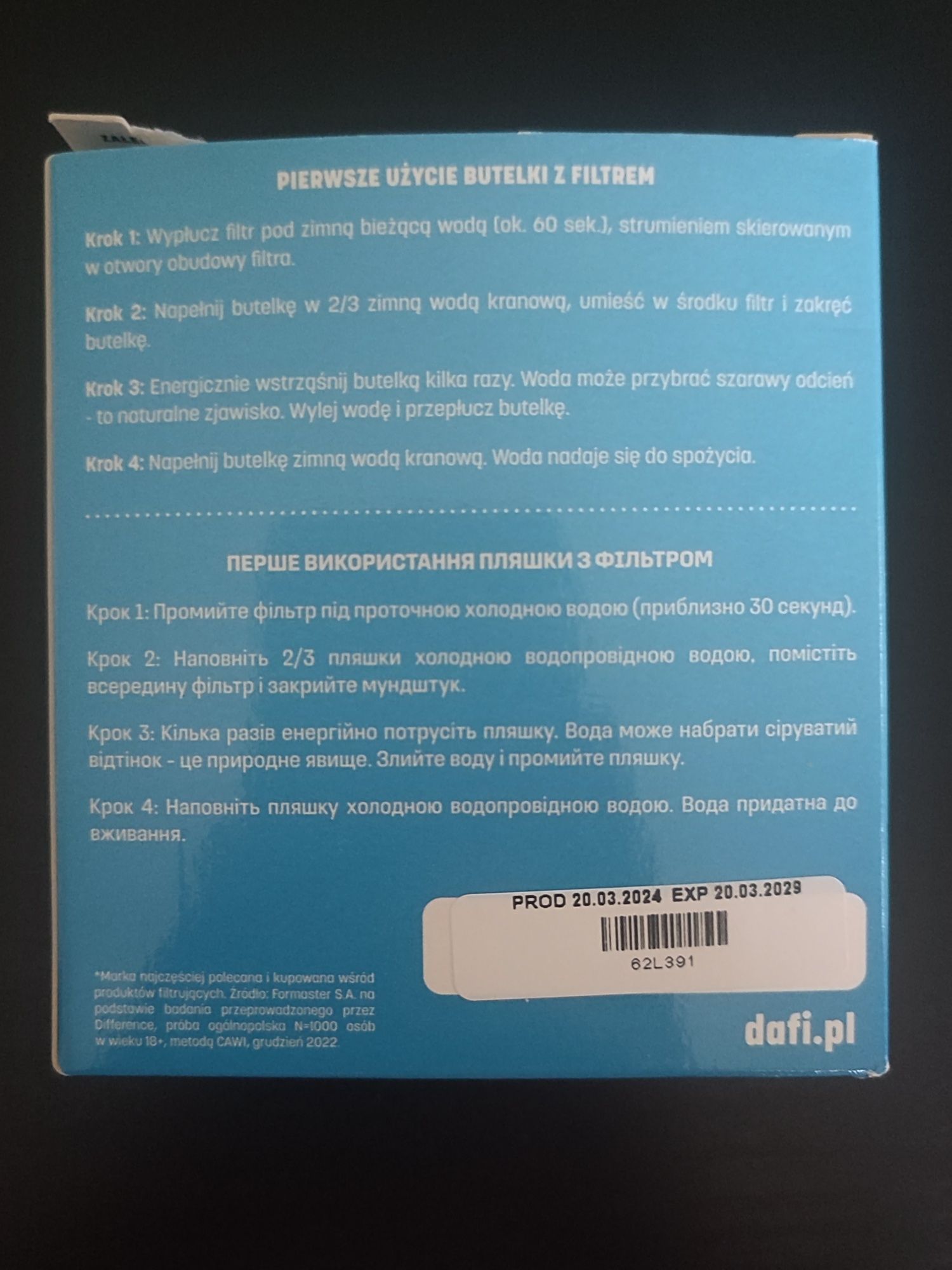 Filtry do butelek filtrujących Dafi 3 szt