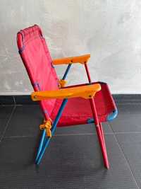 Krzesło składane turystyczne dla dziecka PRL
