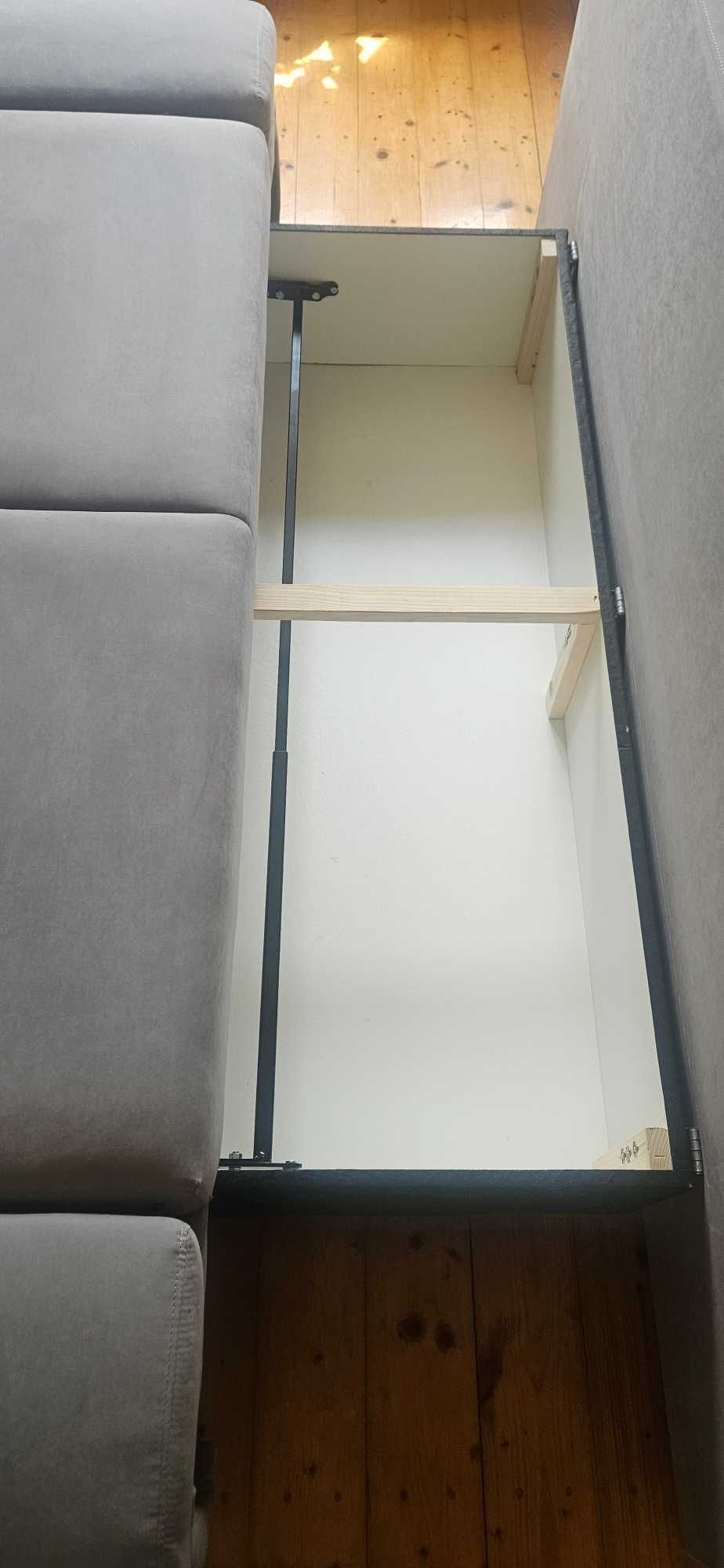 Sofa 100x80 z funkcją spania  * pojemnik na pościel * Spanie 155x210