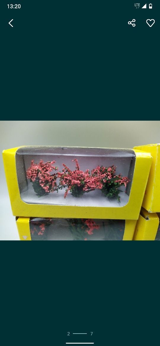 Krzaki krzaczki 8szt  diorama  makieta Eaglemoss