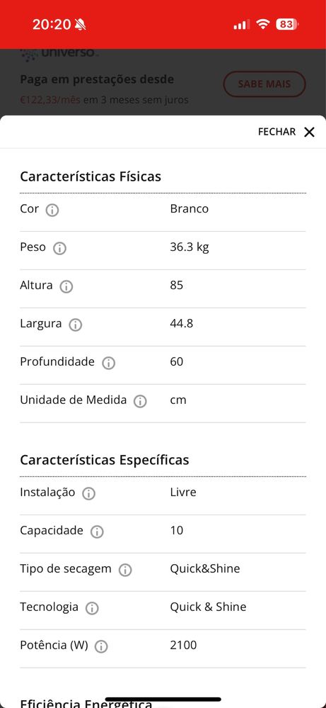Máquina de Lavar Loiça BEKO 44,8cm