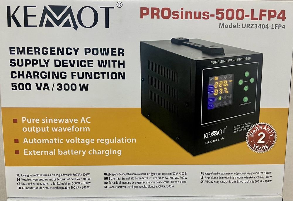 Акумулятор Vipow LiFePO4 12.8V 100Ah + Дбж Kemot 500Va