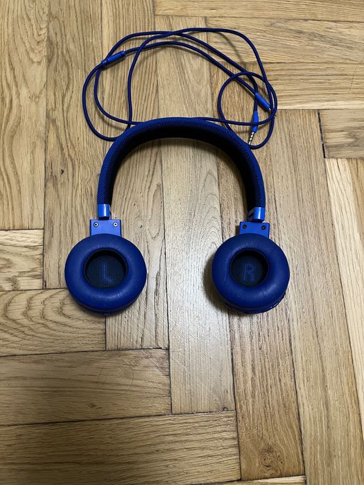 Навушники оригінал JBL E45BT сині, кабель і коробка, стан ідеальний