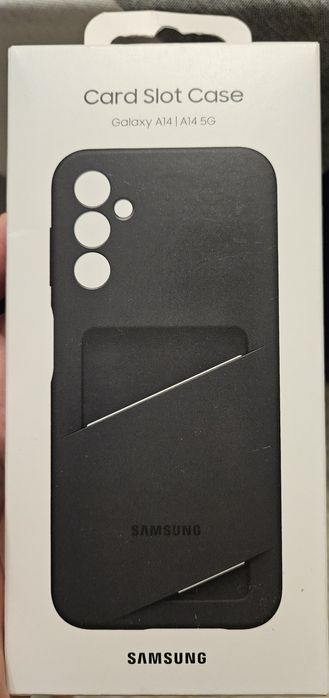 Etui Samsung Card Slot Case do Galaxy A14 5G czarne