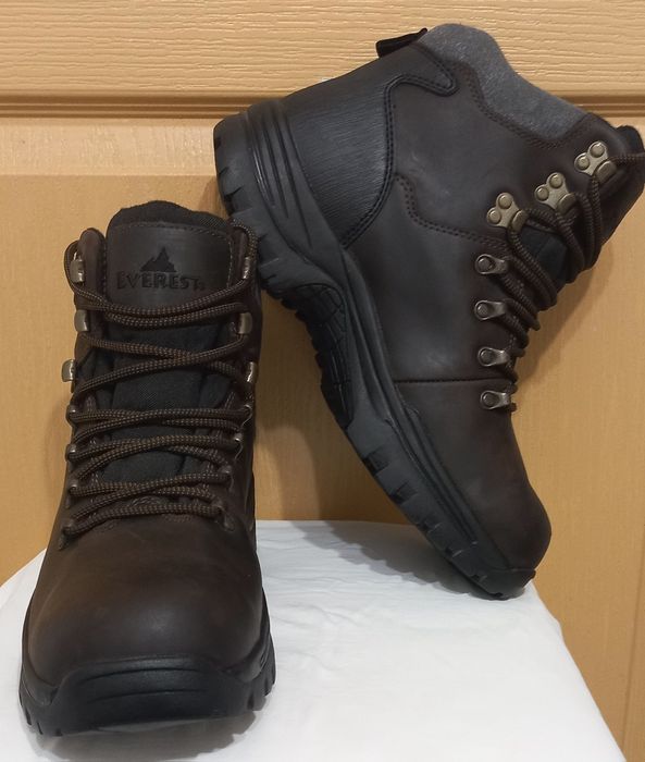 Продам чоловічі оригінальні нат шкіра зимові термочеревики EVEREST нов