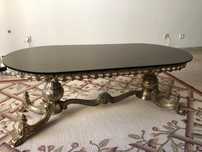 Mesa de centro de sala de estar em Bronze / Latão