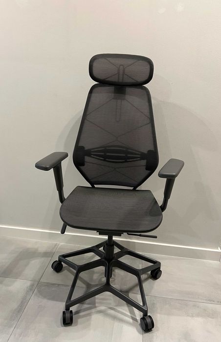 STYRSPEL IKEA - Krzesło biurowe, gamingowe, ciemnoszary/szary