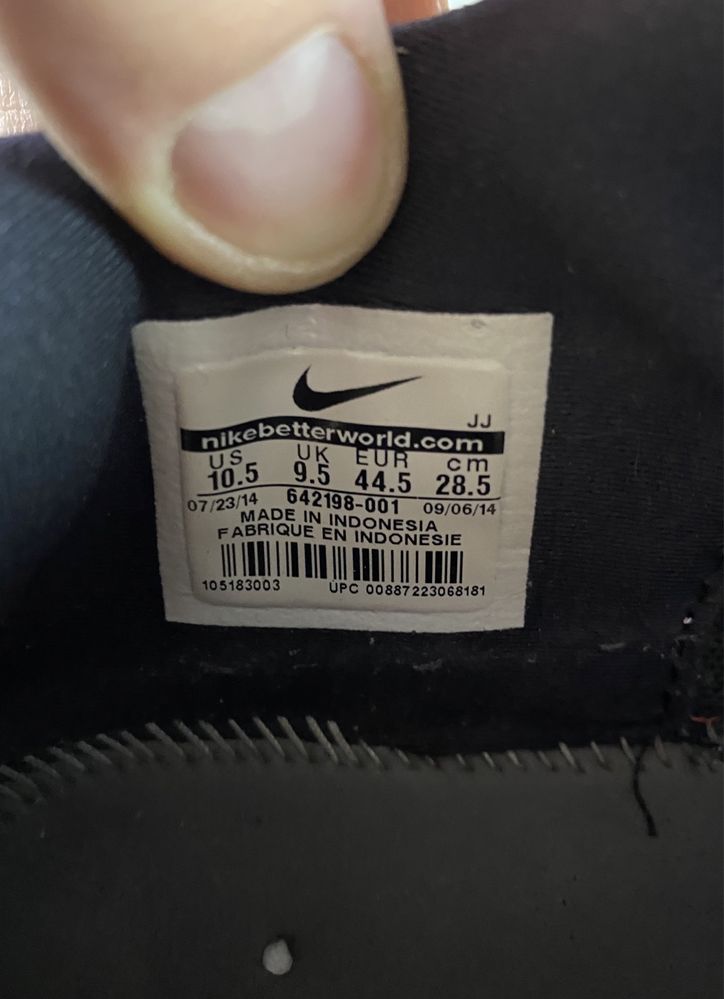 Nike free кроссовки 44 размер черные оригинал