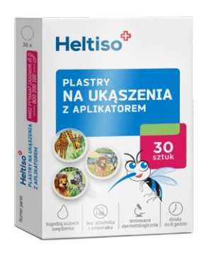 Plastry na ukąszenia Heltiso 30 plastrów z aplikatorem w opakowaniu