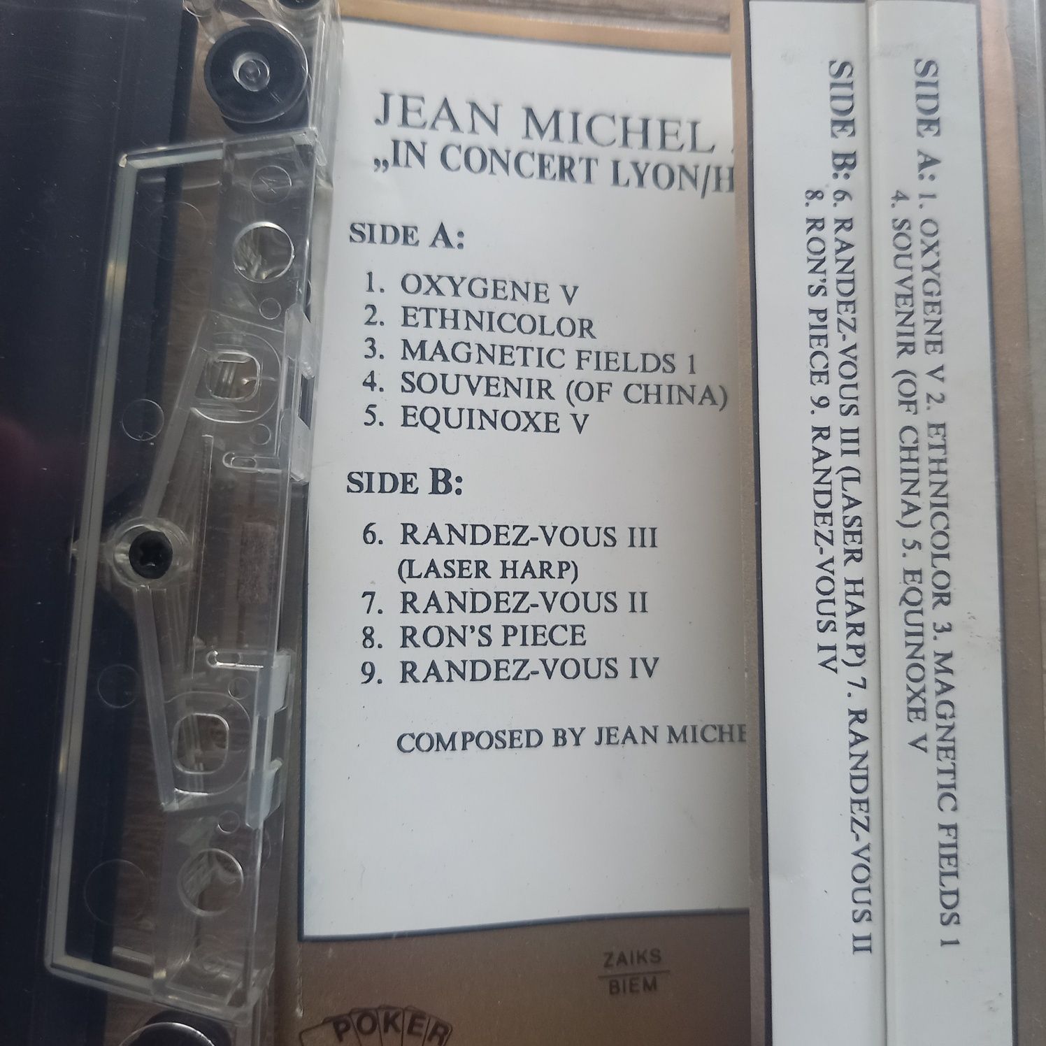 Kaseta magnetofonowa Jean Michel Jarre