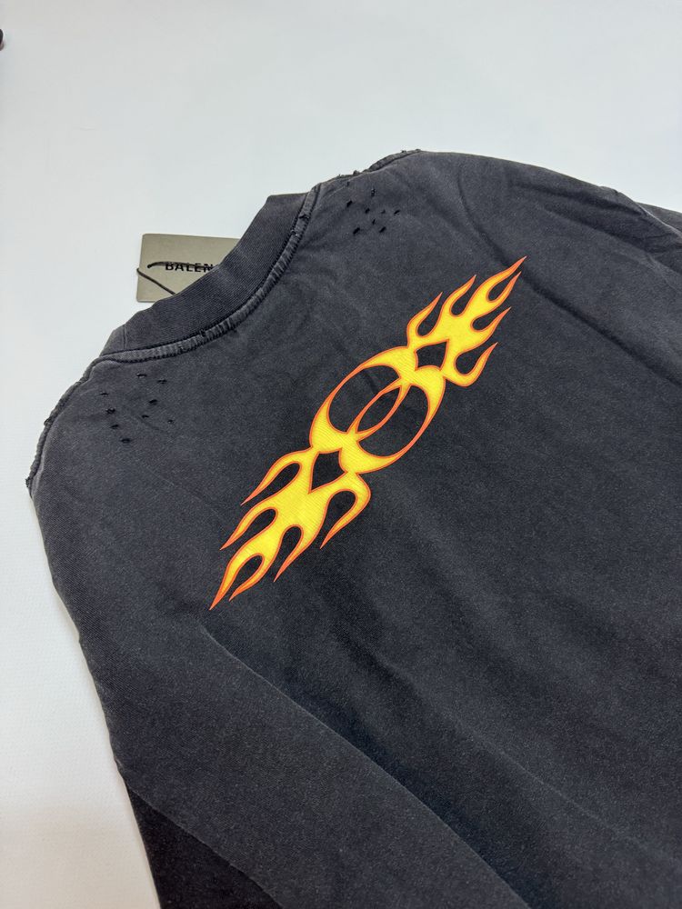 Лонгслів Balenciaga Burning Unity Washed hoodie M L